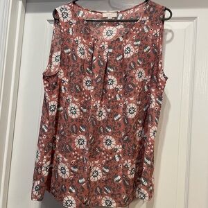 LOFT shell tank blouse. XL great condition